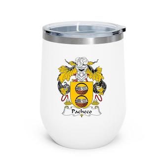 Pacheco Coat Of Arms Family Crest Wine Tumbler | Mazezy