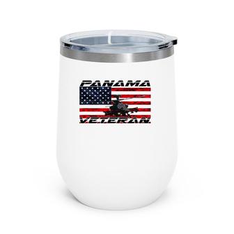 Panama Operation Just Cause Veteran Wine Tumbler | Mazezy