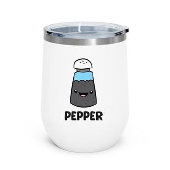 Pepper Costume Matching Pepper And Salt Couple Wine Tumbler | Mazezy
