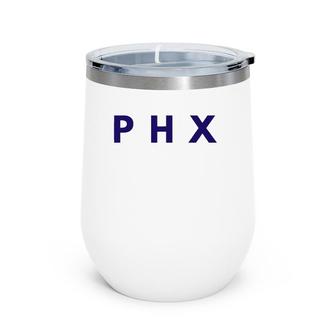 Phoenix Az Fans Latitude & Longitude Phx Basketball Wine Tumbler | Mazezy