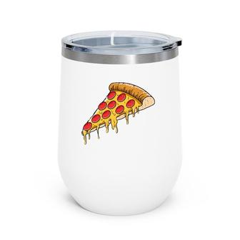 Pizza Slice Crust Neapolitan Deep-Dish Pizzeria Pizzaiolo Wine Tumbler | Mazezy DE