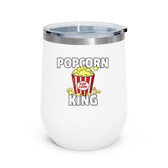 Popcorn King Gift Cinema Movie Snack Wine Tumbler | Mazezy UK