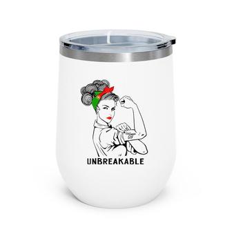 Portuguese Girl Unbreakable Heritage Portugal Flag Wine Tumbler | Mazezy