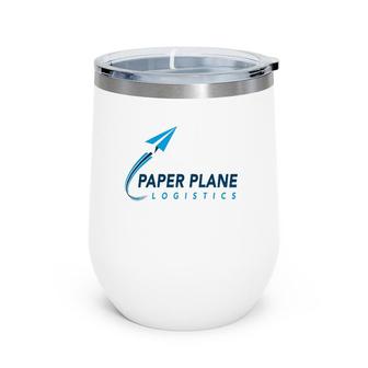 Ppln Fly High Paper Plane Logistics Wine Tumbler | Mazezy DE