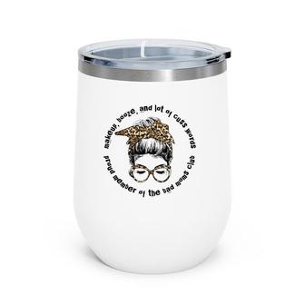Proud Member Of The Bad Mom Club Leopard Mom Mothers Day Wine Tumbler | Mazezy