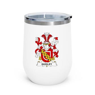 Quigley Coat Of Arms - Family Crest Wine Tumbler | Mazezy