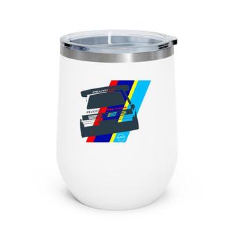 Rally Group B Vintage Car Racing And Motorsport Race Livery Wine Tumbler | Mazezy