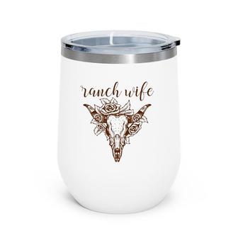 Ranch Wife Country Mama Tried Rodeo Music Outlaw Hippie Barn Wine Tumbler | Mazezy