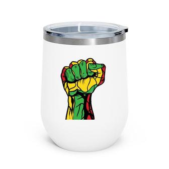 Rasta African Colored Fist Wine Tumbler | Mazezy