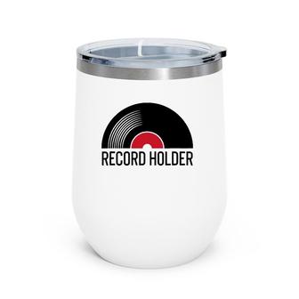 Record Holder Vinyl Record Wine Tumbler | Mazezy