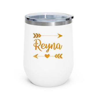 Reyna Personalized Name Funny Birthday Custom Mom Gift Idea Wine Tumbler | Mazezy