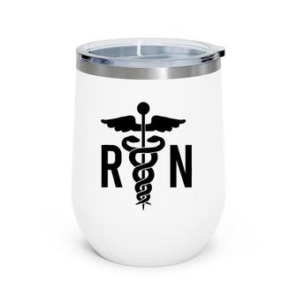 Rn Retro Registered Nurse Healthcare Profession Nursing Gift Wine Tumbler | Mazezy
