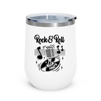 Rockabilly Rocker Clothes 50S Sock Hop Greaser 1950S Doo Wop Wine Tumbler | Mazezy