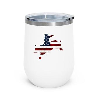 Rodeo Cowboy Bull Riding Tank Top Wine Tumbler | Mazezy