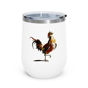 Rooster Backyard Chicken Farmer Rooster Wine Tumbler | Mazezy