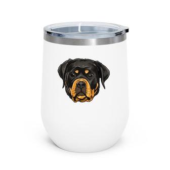 Rottweiler Dog Cute Dog Breed Lover Women Men Gift Wine Tumbler | Mazezy