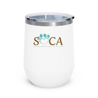 Saving And Rescuing Animals Wine Tumbler | Mazezy
