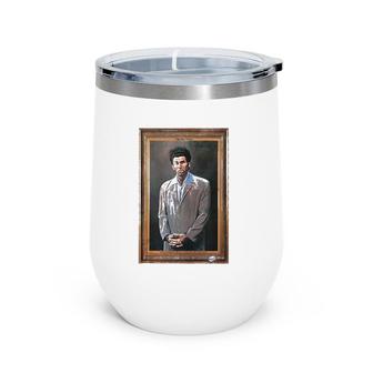 Seinfeld The Kramer Portrait Tank Top Wine Tumbler | Mazezy