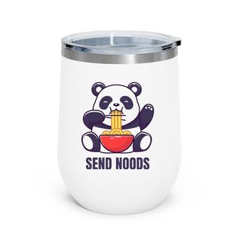 Send Noods Panda Lover Gift Wine Tumbler | Mazezy