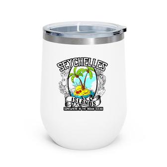 Seychelles Islands Somewhere In The Indian Ocean Wine Tumbler | Mazezy