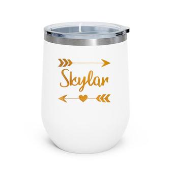 Skylar Personalized Name Funny Birthday Custom Mom Gift Idea Wine Tumbler | Mazezy