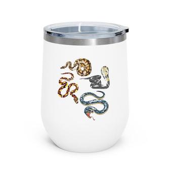 Snakes Reptile Science Biology Snake Lover Wine Tumbler | Mazezy