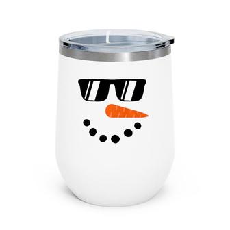 Snowman For Boys Kids Toddlers Glasse Christmas Winter Premium Wine Tumbler | Mazezy