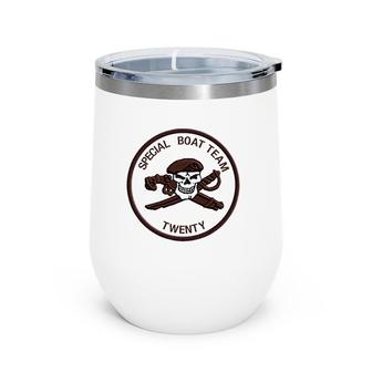 Special Boat Team 20 Sbt-20 Wine Tumbler | Mazezy