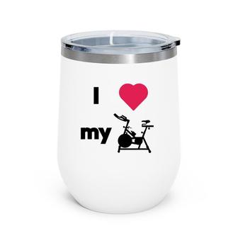 Spinning Class, Spin Bike, Stationary Bike, Indoor Cycling Wine Tumbler | Mazezy