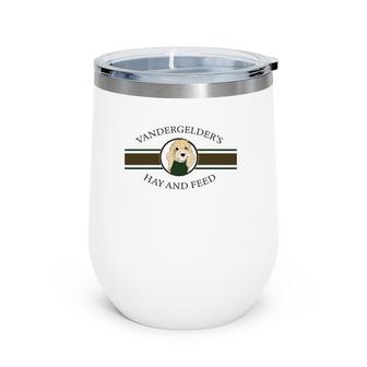 Ssti Hello Dolly Vandergelder's Hay And Feed Wine Tumbler | Mazezy