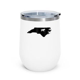 State With Bull Durham Nc Bull On State Tee Wine Tumbler | Mazezy