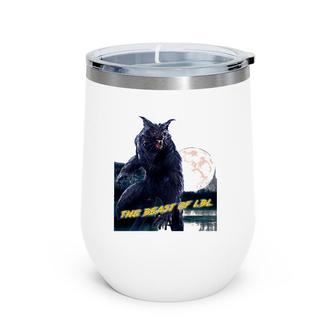 The Beast Of Lbl The Dogman Wine Tumbler | Mazezy