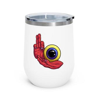 The Eye Of The Beholder Wine Tumbler | Mazezy