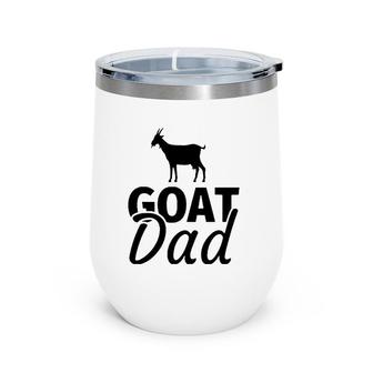 The Goatfather Funny Goat Father Lover Wine Tumbler | Mazezy UK