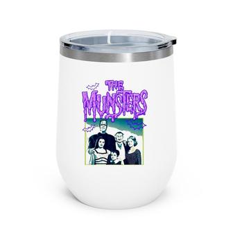 The Munster Family Art Design Tee Legends Wine Tumbler | Mazezy