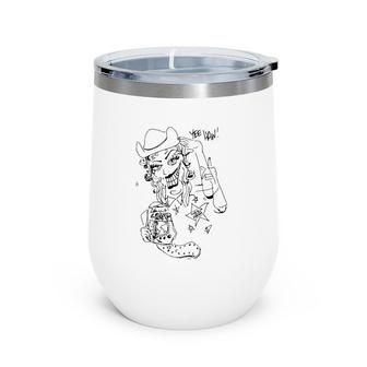 Thekla Yee Haw Lady Cowgirl Wine Tumbler | Mazezy