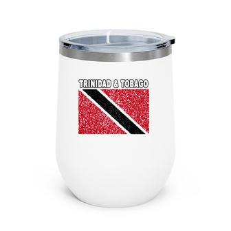 Trinidad And Tobago Flag Patriotic Trini Art Wine Tumbler | Mazezy