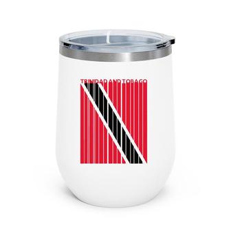 Trinidad And Tobago Gift Vintage Trinidad And Tobago Flag Wine Tumbler | Mazezy