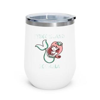 Tybee Island Cute Mermaid Themed Premium Wine Tumbler | Mazezy