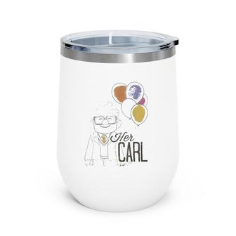 Up Her Carl Couples Gift Wine Tumbler | Mazezy