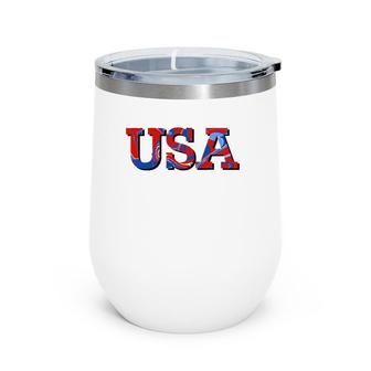 Usa July 4Th Fourth Patriotic United States Of America Wine Tumbler | Mazezy