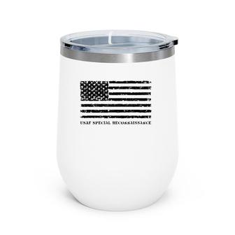 Usaf Special Reconnaissance Morale Wine Tumbler | Mazezy