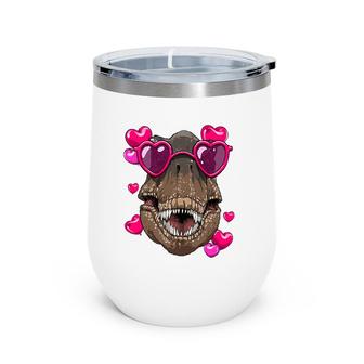 Valentine's Dayrex Funnyrex Lover Wine Tumbler | Mazezy