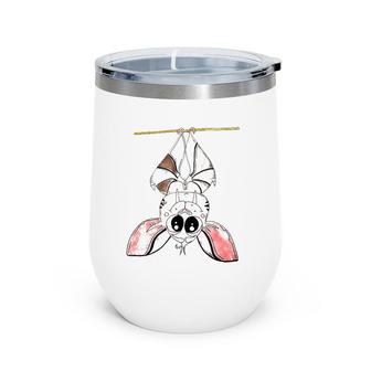 Vampire Bat Funny Halloween Bat Costume Wine Tumbler | Mazezy