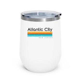 Vintage Atlantic City Nj Retro Design Wine Tumbler | Mazezy