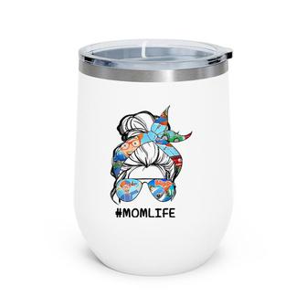 Vintage Blip Pis Mom Funny Life For Men Woman Kids Wine Tumbler | Mazezy
