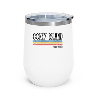 Vintage Coney Island Nyc Brooklyn Gift Souvenir Wine Tumbler | Mazezy