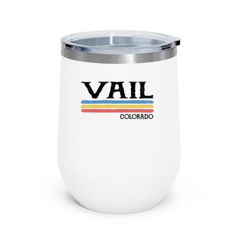 Vintage Vail Colorado Co Souvenir Gift Wine Tumbler | Mazezy