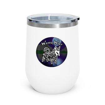 Waterwolf Tees Wolf Lover Wine Tumbler | Mazezy