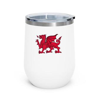 Welsh Red Dragon Flag Of Wales Tank Top Wine Tumbler | Mazezy